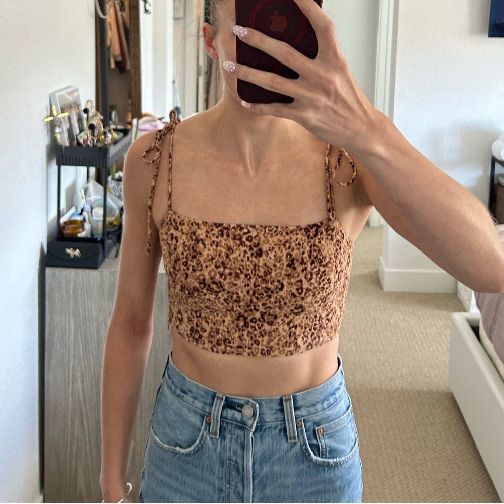 Aritzia Wilfred Penelope Camisole - Leopard Print